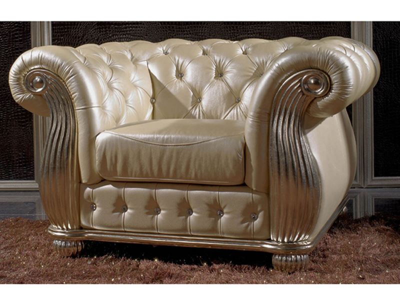 Fauteuil_Cuir_blanc_MONARK_LaMaisonDuCanapé