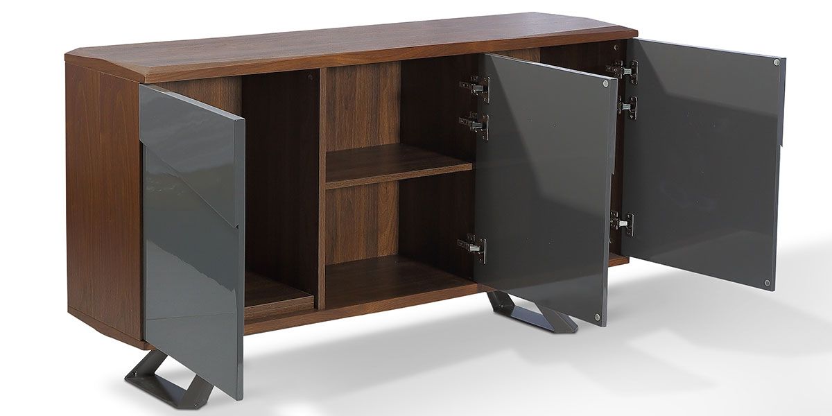 Buffet_laqué/bois_PUNE_-_Gris/Noyer_3_LaMaisonDuCanapé