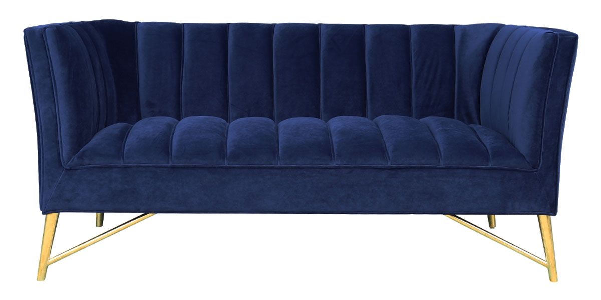 Canapé_2_places_en_velours_ALAIA-_Bleu_foncé_1_LaMaisonDuCanapé