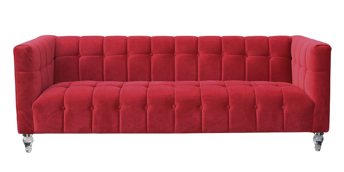 Canapé_3_places_en_velours_ROMA_-_Rouge_1_LaMaisonDuCanapé