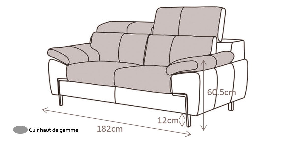Canapé_2_places_Cuir_KARE_-_Gris_4_LaMaisonDuCanapé