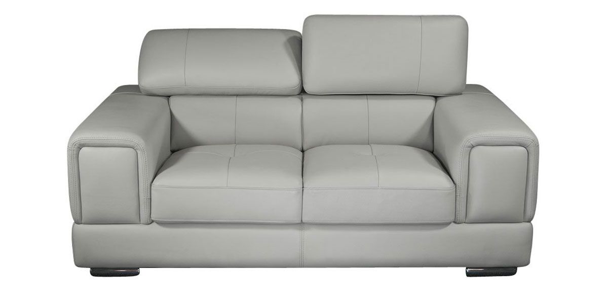 Canapé_2_places_en_Cuir_grain_semi-épais_LIMA_-_Gris_perle_1_LaMaisonDuCanapé
