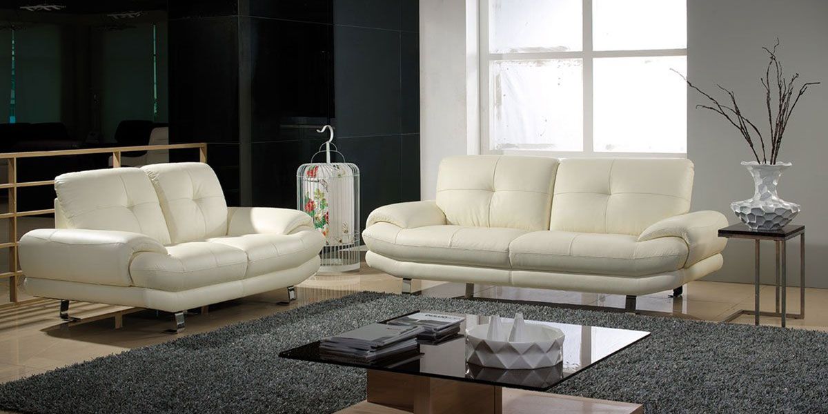 Canapé_2_places_en_cuir_beige_SWAN_2_LaMaisonDuCanapé