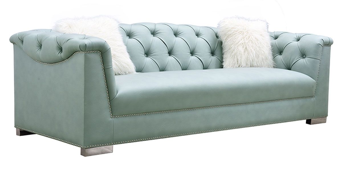 Canapé_3_places_en_simili_cuir_SAX_-_Vert_1_LaMaisonDuCanapé
