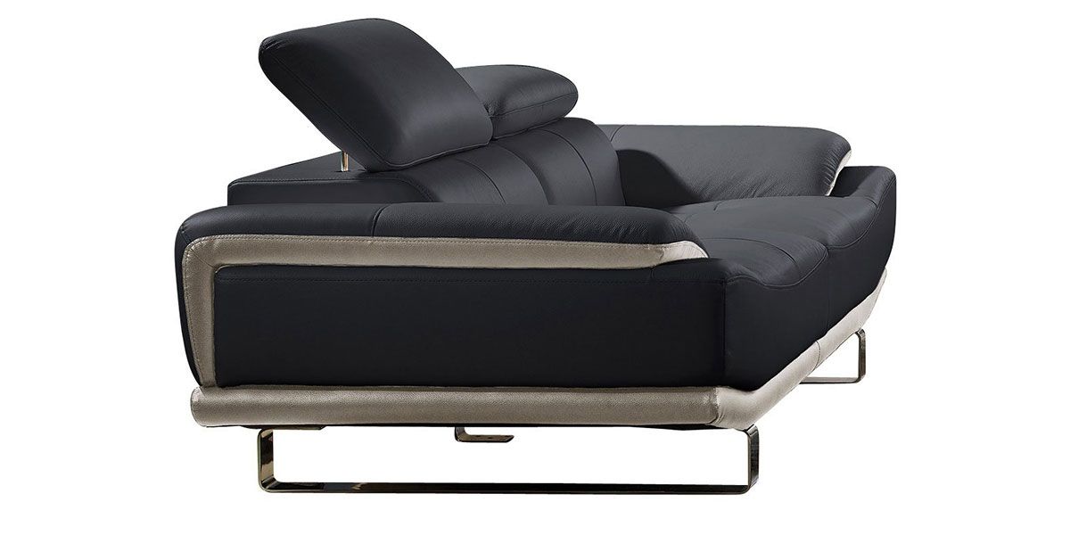 Canapé_2_places_en_cuir_noir_et_beige_OSMOZ_1_LaMaisonDuCanapé