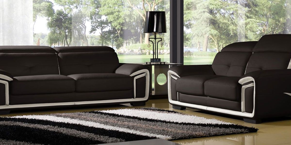 Fauteuil_en_cuir_marron_et_blanc_HAMILTON_2_LaMaisonDuCanapé