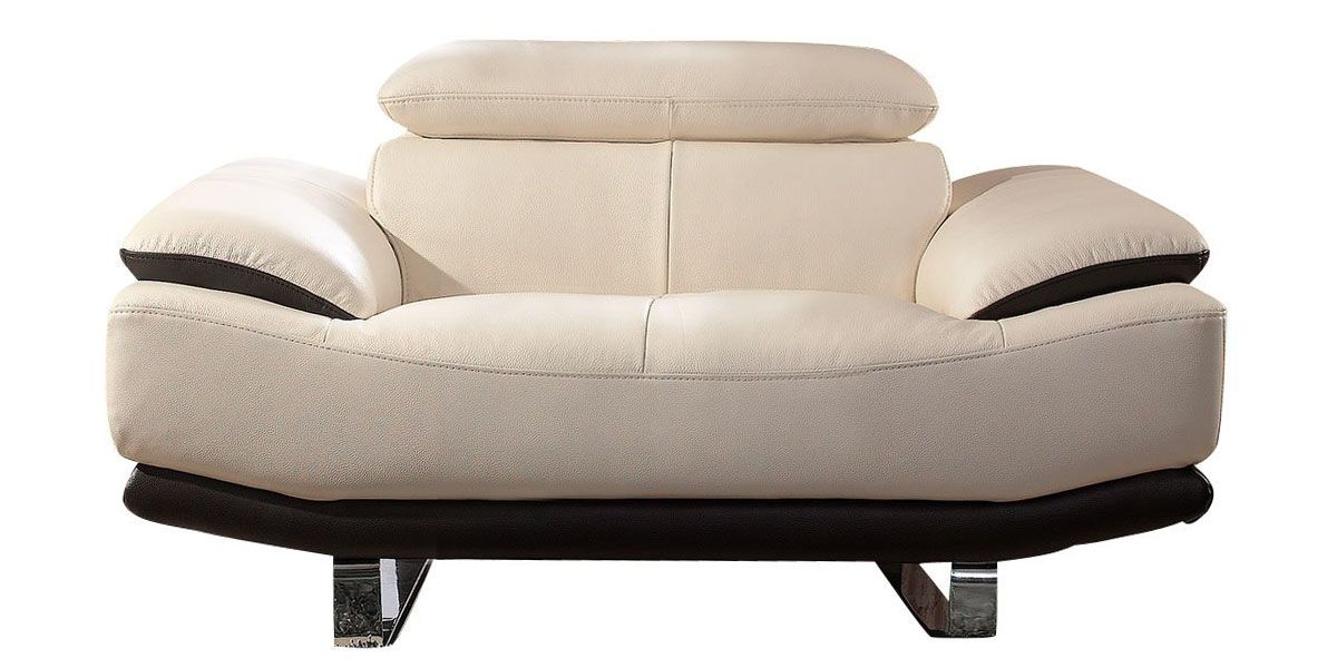 Fauteuil_en_cuir_beige_et_noir_OSMOZ_1_LaMaisonDuCanapé
