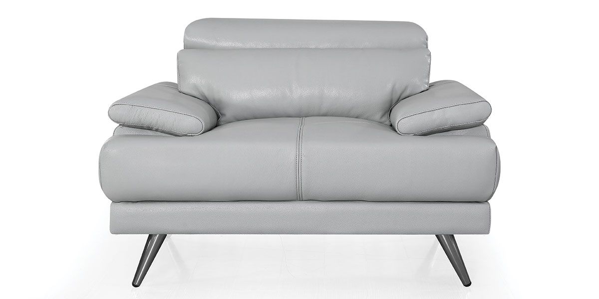 Fauteuil_cuir_Design_LENA_-_Gris_1_LaMaisonDuCanapé