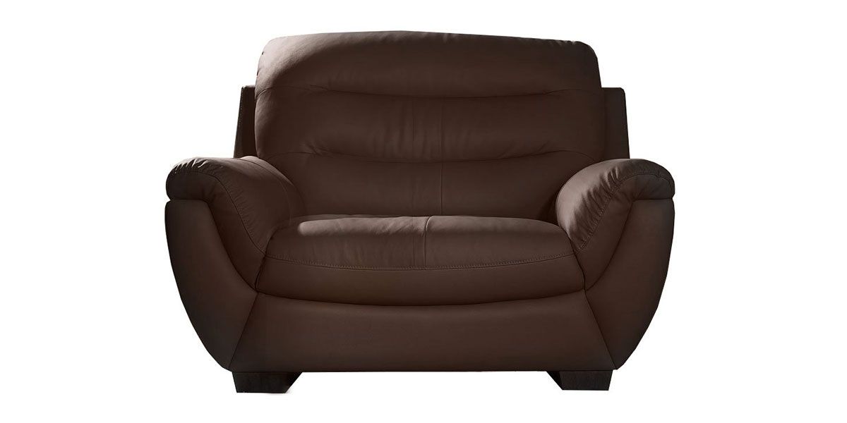 Fauteuil_en_Cuir_grain_semi-épais_CORAL_-_Marron_1_LaMaisonDuCanapé
