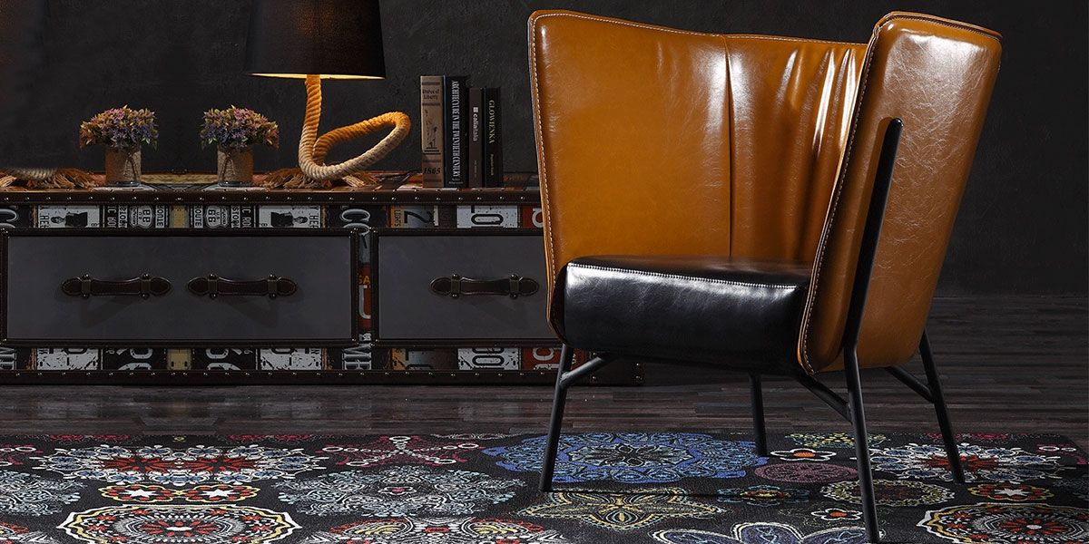 Fauteuil_Design_MANAR_-_Marron/Noir_2_LaMaisonDuCanapé