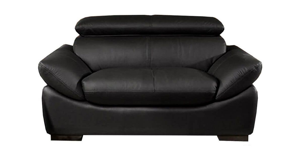 Fauteuil_en_Cuir_gain_semi-épais_BORNEO_-_Noir_1_LaMaisonDuCanapé