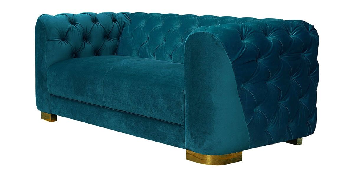 Canapé_3_places_en_velours_KITSCH_-_Bleu/Vert_2_LaMaisonDuCanapé