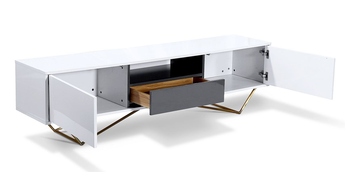 Meuble_TV_laqué/acier_JAZZ-_Blanc/Gris/Gold_4_LaMaisonDuCanapé