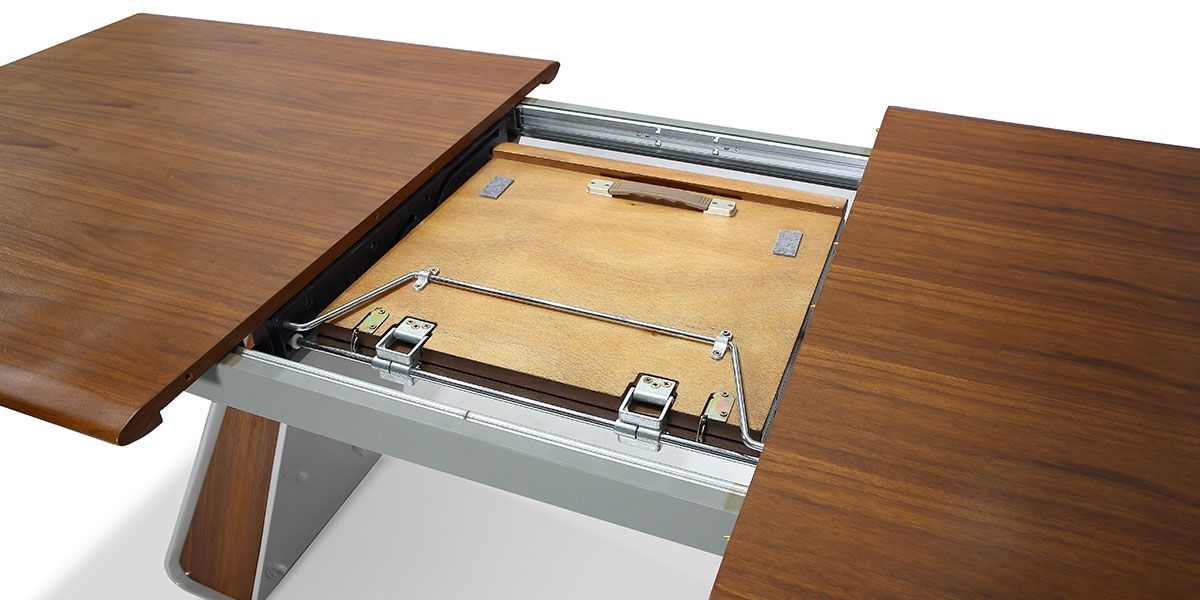 Table_à_manger_extensible_bois/laqué_ISORA_-_Noyer/Gris_4_LaMaisonDuCanapé