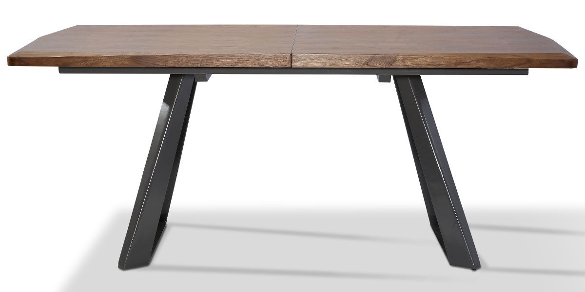 Table_à_manger_extensible_bois/laqué_PUNE_-_Noyer/Gris_1_LaMaisonDuCanapé