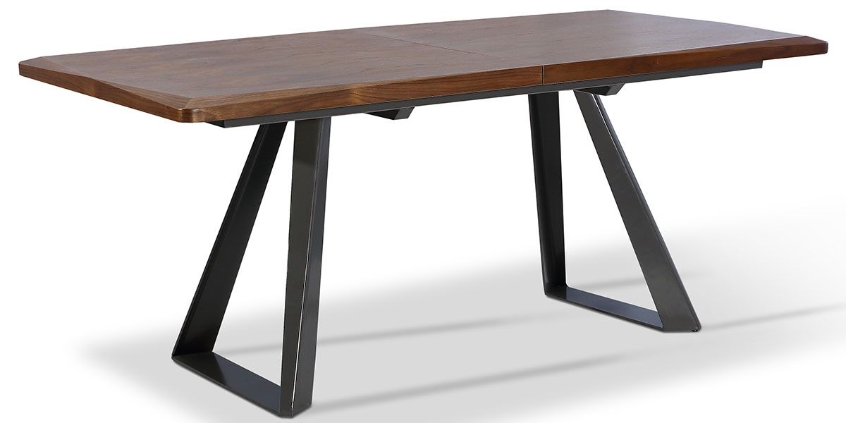 Table_à_manger_extensible_bois/laqué_PUNE_-_Noyer/Gris_3_LaMaisonDuCanapé