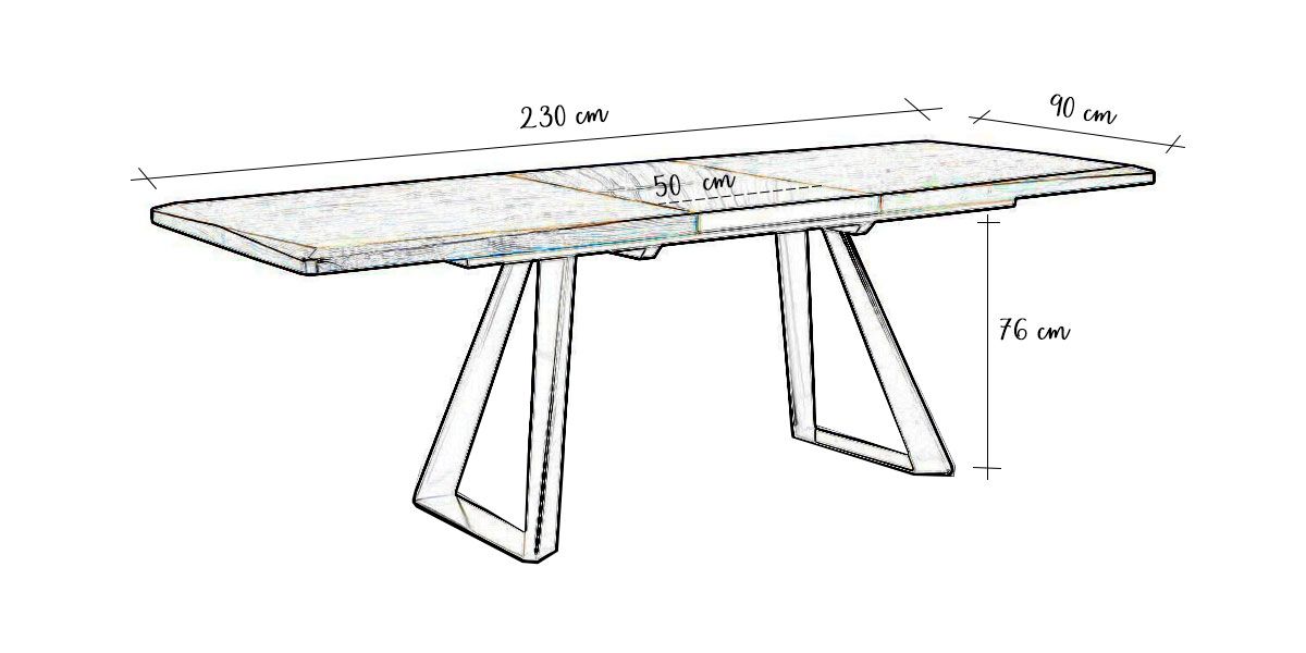Table_à_manger_extensible_bois/laqué_PUNE_-_Noyer/Gris_5_LaMaisonDuCanapé
