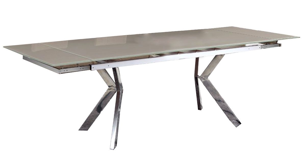 Table_à_manger_verre_ILIANA_avec_rallonges_-_Taupe_1_LaMaisonDuCanapé