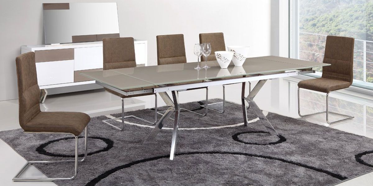 Table_à_manger_verre_ILIANA_avec_rallonges_-_Taupe_2_LaMaisonDuCanapé