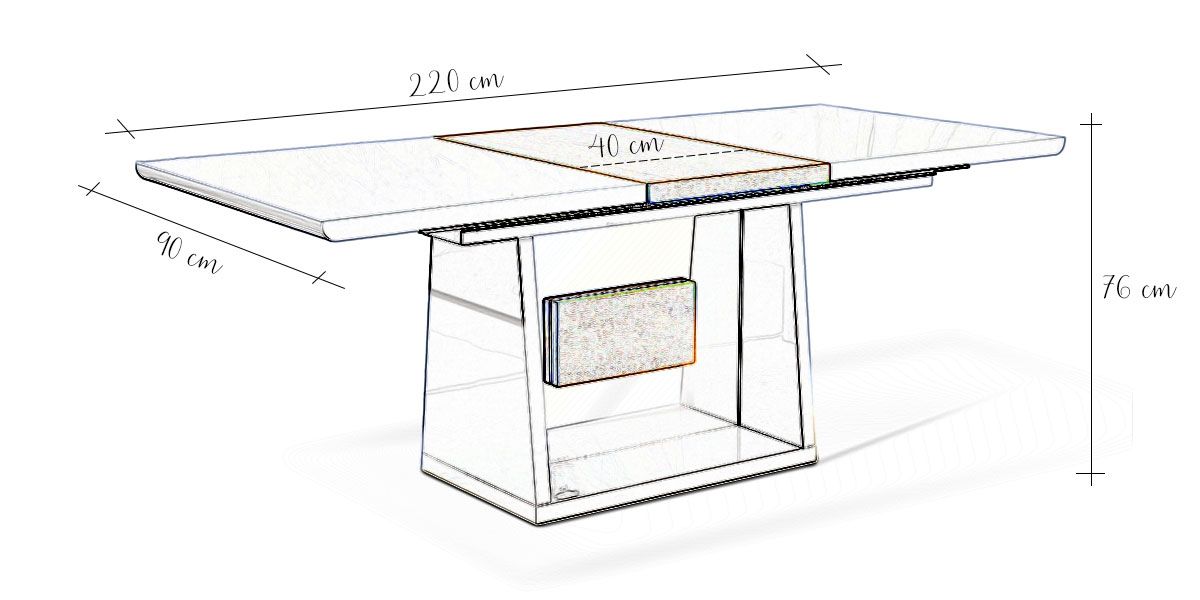 Table_à_manger_extensible_bois/laqué_MANDY-_Chêne/Blanc_6_LaMaisonDuCanapé