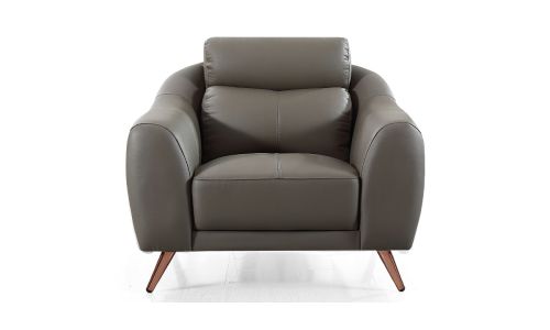Fauteuil cuir Design SIANNA – Marron
