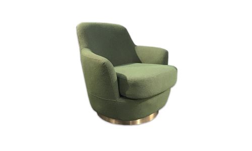 Fauteuil en velours WOOZ - Vert