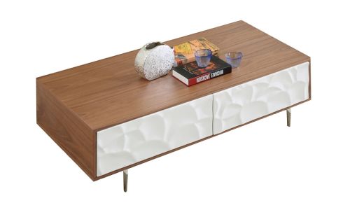 Table basse bois FLORA - Noyer