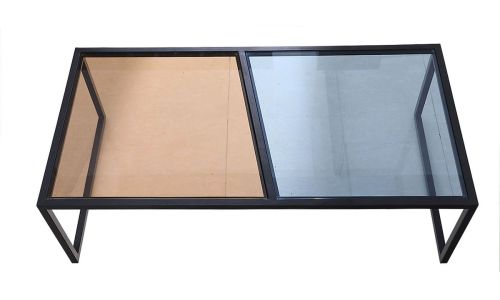 Table basse verre ESPRIT - Marron / Bleu